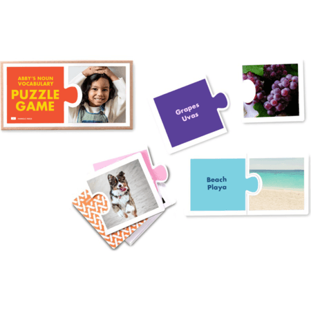 8 x 4" - 9 puzzle cards with custom box